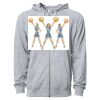 Icon Unisex Lightweight Loopback Terry Full-Zip Hooded Sweatshirt Thumbnail