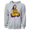 Icon Unisex Lightweight Loopback Terry Full-Zip Hooded Sweatshirt Thumbnail