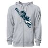 Icon Unisex Lightweight Loopback Terry Full-Zip Hooded Sweatshirt Thumbnail
