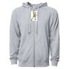 Icon Unisex Lightweight Loopback Terry Full-Zip Hooded Sweatshirt Thumbnail