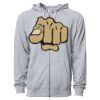 Icon Unisex Lightweight Loopback Terry Full-Zip Hooded Sweatshirt Thumbnail