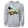 Icon Unisex Lightweight Loopback Terry Full-Zip Hooded Sweatshirt Thumbnail