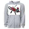 Icon Unisex Lightweight Loopback Terry Full-Zip Hooded Sweatshirt Thumbnail