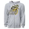 Icon Unisex Lightweight Loopback Terry Full-Zip Hooded Sweatshirt Thumbnail
