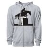 Icon Unisex Lightweight Loopback Terry Full-Zip Hooded Sweatshirt Thumbnail