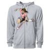 Icon Unisex Lightweight Loopback Terry Full-Zip Hooded Sweatshirt Thumbnail