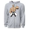 Icon Unisex Lightweight Loopback Terry Full-Zip Hooded Sweatshirt Thumbnail