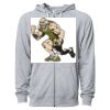 Icon Unisex Lightweight Loopback Terry Full-Zip Hooded Sweatshirt Thumbnail