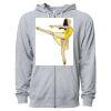 Icon Unisex Lightweight Loopback Terry Full-Zip Hooded Sweatshirt Thumbnail