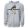 Icon Unisex Lightweight Loopback Terry Full-Zip Hooded Sweatshirt Thumbnail
