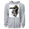 Icon Unisex Lightweight Loopback Terry Full-Zip Hooded Sweatshirt Thumbnail