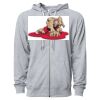 Icon Unisex Lightweight Loopback Terry Full-Zip Hooded Sweatshirt Thumbnail