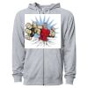 Icon Unisex Lightweight Loopback Terry Full-Zip Hooded Sweatshirt Thumbnail