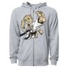 Icon Unisex Lightweight Loopback Terry Full-Zip Hooded Sweatshirt Thumbnail