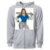 Icon Unisex Lightweight Loopback Terry Full-Zip Hooded Sweatshirt Thumbnail