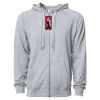 Icon Unisex Lightweight Loopback Terry Full-Zip Hooded Sweatshirt Thumbnail