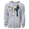 Icon Unisex Lightweight Loopback Terry Full-Zip Hooded Sweatshirt Thumbnail
