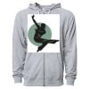 Icon Unisex Lightweight Loopback Terry Full-Zip Hooded Sweatshirt Thumbnail