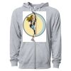 Icon Unisex Lightweight Loopback Terry Full-Zip Hooded Sweatshirt Thumbnail