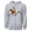 Icon Unisex Lightweight Loopback Terry Full-Zip Hooded Sweatshirt Thumbnail
