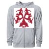 Icon Unisex Lightweight Loopback Terry Full-Zip Hooded Sweatshirt Thumbnail