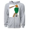 Icon Unisex Lightweight Loopback Terry Full-Zip Hooded Sweatshirt Thumbnail