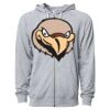 Icon Unisex Lightweight Loopback Terry Full-Zip Hooded Sweatshirt Thumbnail