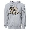 Icon Unisex Lightweight Loopback Terry Full-Zip Hooded Sweatshirt Thumbnail