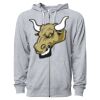 Icon Unisex Lightweight Loopback Terry Full-Zip Hooded Sweatshirt Thumbnail