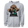 Icon Unisex Lightweight Loopback Terry Full-Zip Hooded Sweatshirt Thumbnail