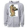Icon Unisex Lightweight Loopback Terry Full-Zip Hooded Sweatshirt Thumbnail