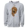 Icon Unisex Lightweight Loopback Terry Full-Zip Hooded Sweatshirt Thumbnail