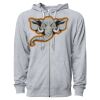 Icon Unisex Lightweight Loopback Terry Full-Zip Hooded Sweatshirt Thumbnail