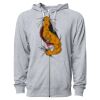 Icon Unisex Lightweight Loopback Terry Full-Zip Hooded Sweatshirt Thumbnail