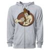 Icon Unisex Lightweight Loopback Terry Full-Zip Hooded Sweatshirt Thumbnail