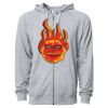 Icon Unisex Lightweight Loopback Terry Full-Zip Hooded Sweatshirt Thumbnail