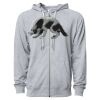 Icon Unisex Lightweight Loopback Terry Full-Zip Hooded Sweatshirt Thumbnail