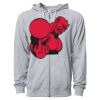 Icon Unisex Lightweight Loopback Terry Full-Zip Hooded Sweatshirt Thumbnail