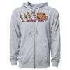 Icon Unisex Lightweight Loopback Terry Full-Zip Hooded Sweatshirt Thumbnail