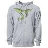 Icon Unisex Lightweight Loopback Terry Full-Zip Hooded Sweatshirt Thumbnail