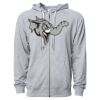 Icon Unisex Lightweight Loopback Terry Full-Zip Hooded Sweatshirt Thumbnail