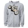 Icon Unisex Lightweight Loopback Terry Full-Zip Hooded Sweatshirt Thumbnail