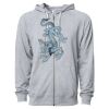 Icon Unisex Lightweight Loopback Terry Full-Zip Hooded Sweatshirt Thumbnail