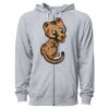 Icon Unisex Lightweight Loopback Terry Full-Zip Hooded Sweatshirt Thumbnail