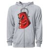 Icon Unisex Lightweight Loopback Terry Full-Zip Hooded Sweatshirt Thumbnail