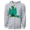 Icon Unisex Lightweight Loopback Terry Full-Zip Hooded Sweatshirt Thumbnail