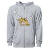 Icon Unisex Lightweight Loopback Terry Full-Zip Hooded Sweatshirt Thumbnail