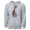 Icon Unisex Lightweight Loopback Terry Full-Zip Hooded Sweatshirt Thumbnail