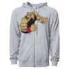 Icon Unisex Lightweight Loopback Terry Full-Zip Hooded Sweatshirt Thumbnail
