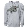 Icon Unisex Lightweight Loopback Terry Full-Zip Hooded Sweatshirt Thumbnail